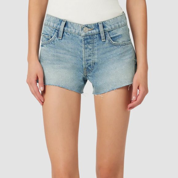 NWT Hudson Lori High-Rise Jean Short Distressed Denim Vintage Style - Picture 5 of 9